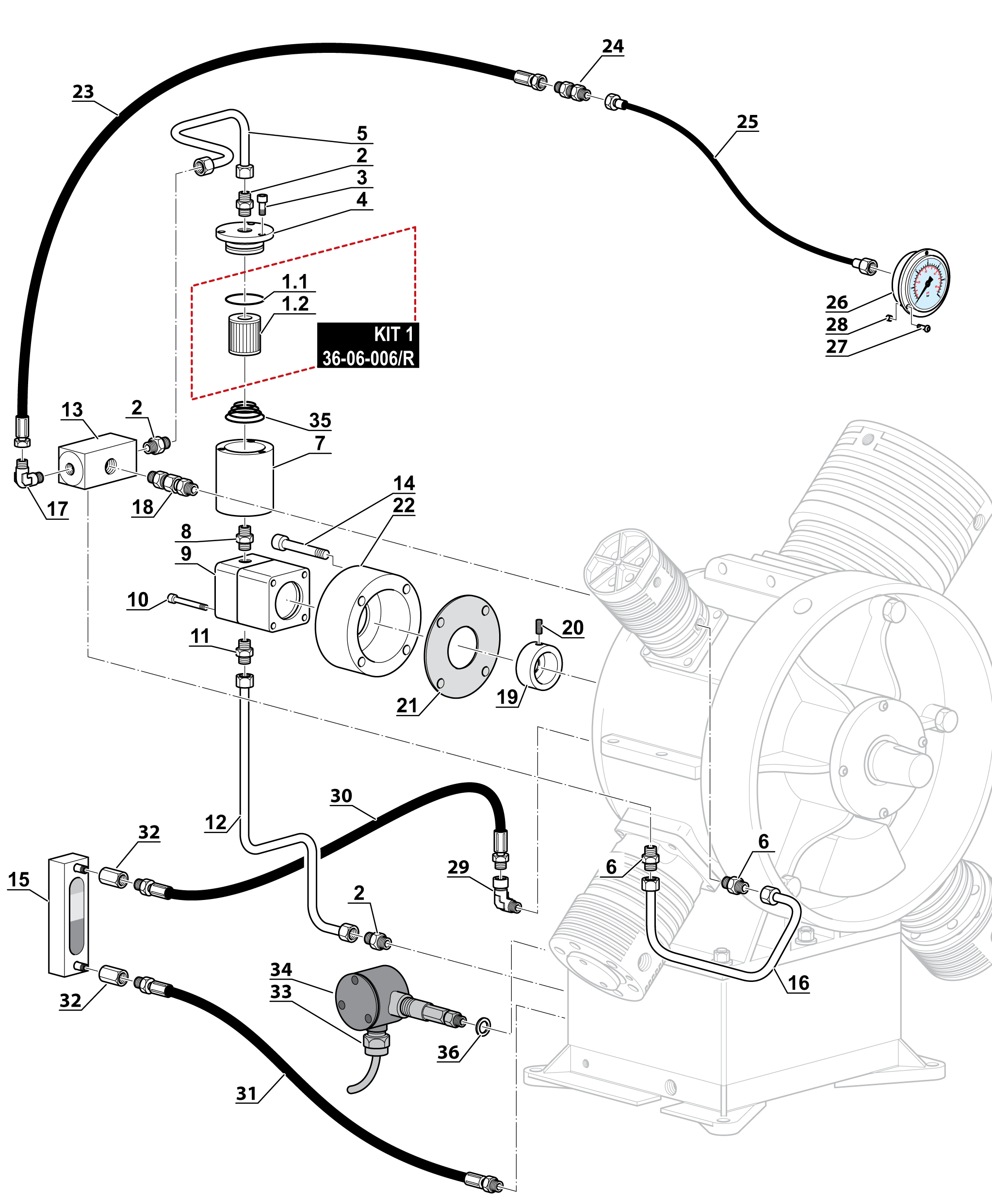 система смазки компрессора